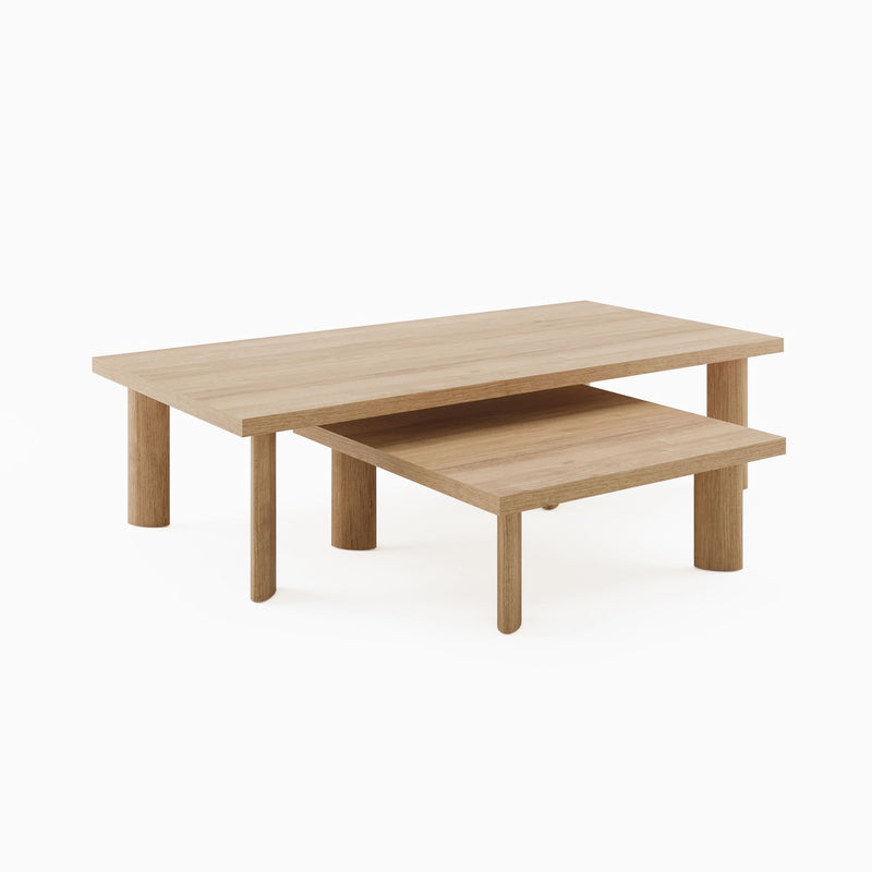 Silineur Square Nesting Table - Wooden Empiro