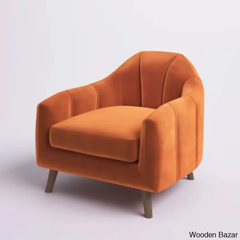 Boevange-sur-Attert Upholstered Armchair - Wooden Empiro
