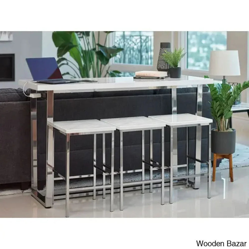 Brant New 3 Seater Trestle Dining Set - Wooden Empiro