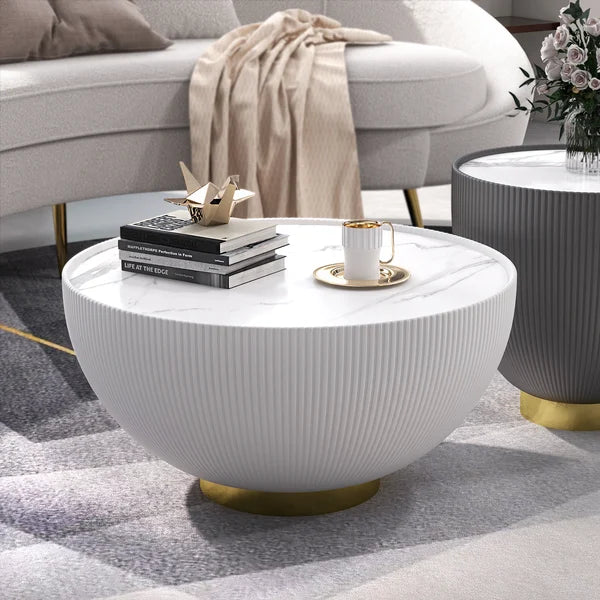 Bloom Modern Round Drum Coffee Table