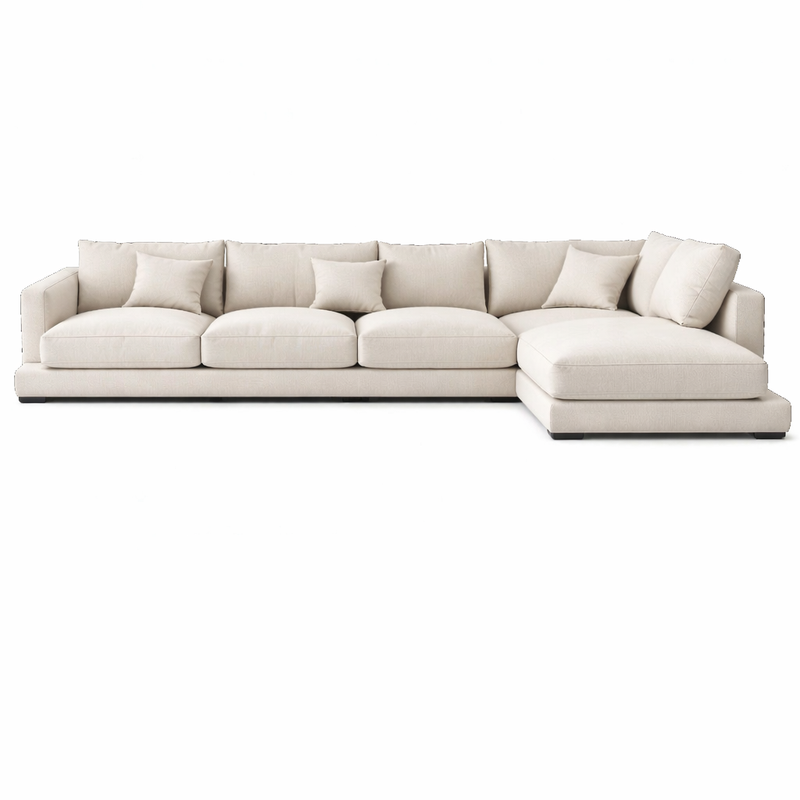Titanic Modern Luxury Deep White Sectional  Large Corner Sofa Part Pay 2