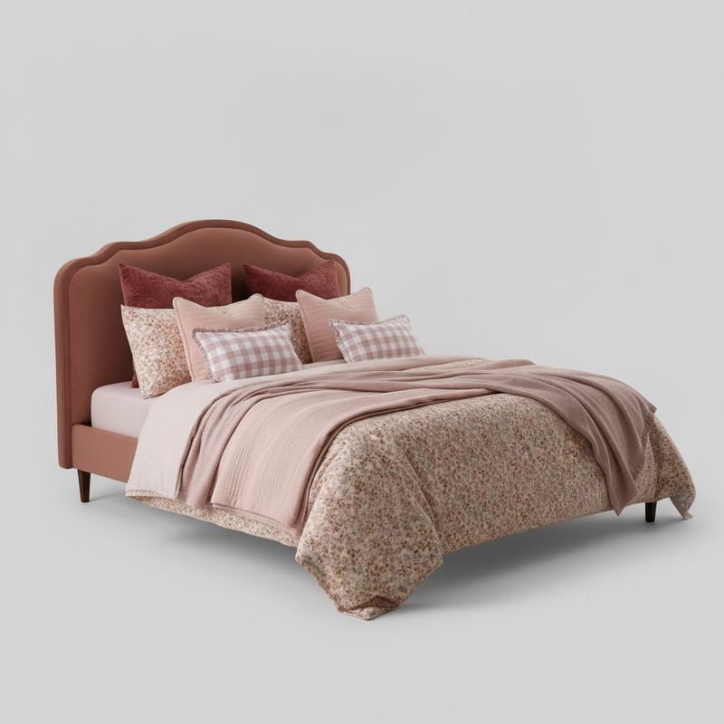 Claret Curve Bed