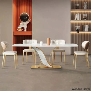 Cabal New 6 Seater Pedestal Dining Set - Wooden Empiro 4