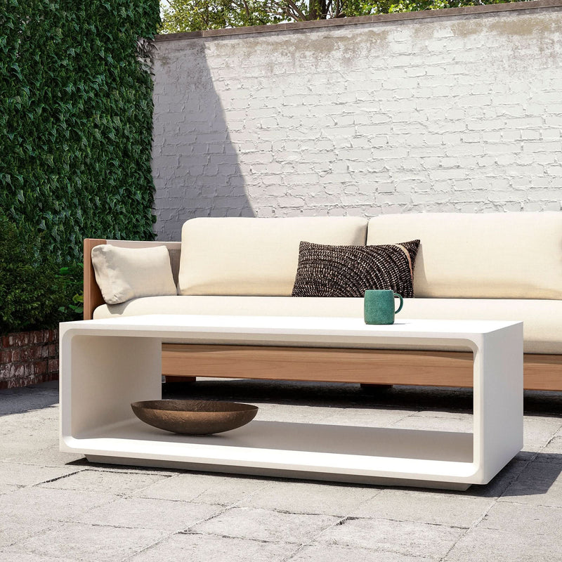 Kaxlly Indoor/Outdoor Concrete Coffee Table - Wooden Empiro