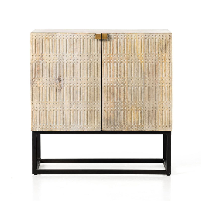 Reuner Carved Bedside table - Wooden Empiro