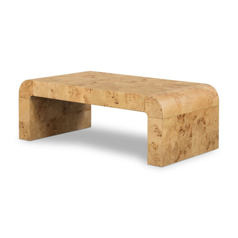 Kirvaaynu Top Rectangle Coffee Table - Wooden Empiro