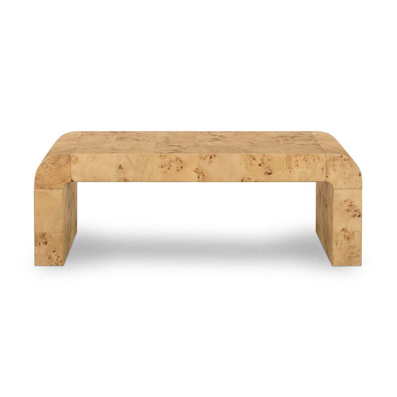 Kirvaaynu Top Rectangle Coffee Table - Wooden Empiro
