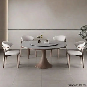 Cavalon New 4 & 6 Seater Pedestal Dining Set - Wooden Empiro