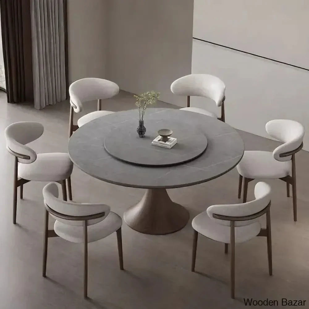 Cavalon New 4 & 6 Seater Pedestal Dining Set - Wooden Empiro