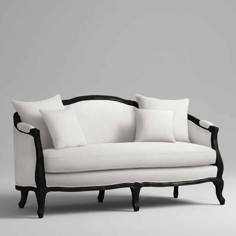 Noir Versailles — Carved Frame Sofa, made to order by Wooden Empiro — view 2