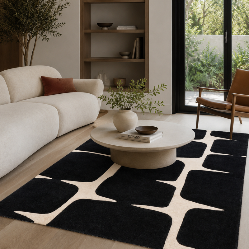 The Vantique Rug — Luxury Sculpted Abstract Area Rug