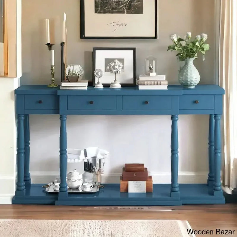 Craman Console Table in teak wood