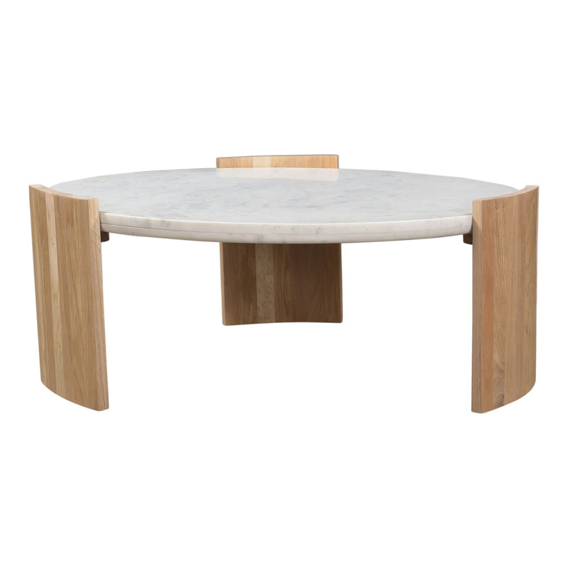 Evator Curved Wood Legs Coffee Table - Wooden Empiro