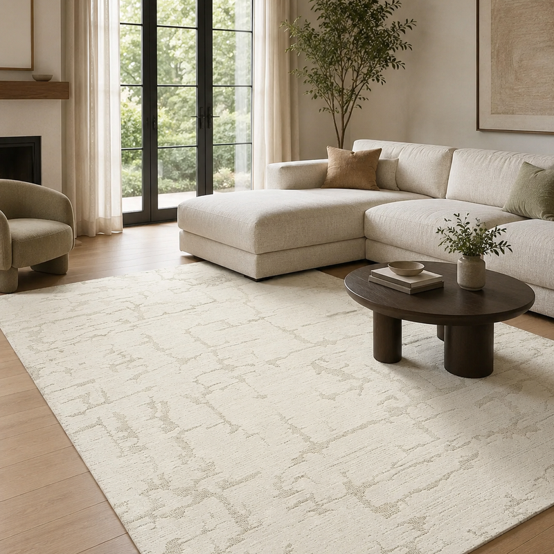 The Verona Rug — Luxury Textured Neutral Area Rug