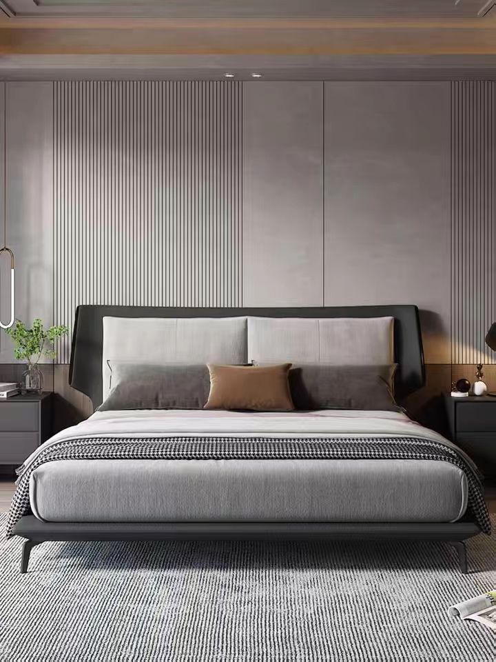 Iden Modern Sleek Bed Without Storage
