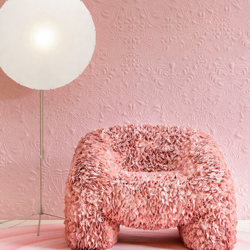 Flamingo Fleece Lounge Chair