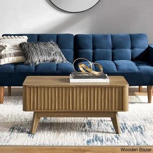 Dorcus Modern Coffee Table And Center Table - Wooden Empiro Natural Walnut