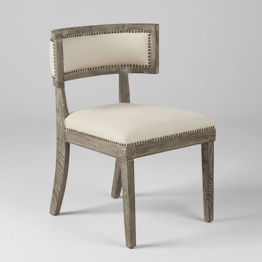 Eli Curved Dining Chair – detail view