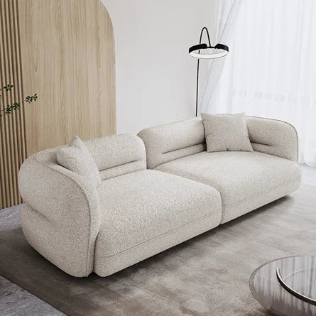 Absar 3 Seater Luxury Curvy Boucle Sofa