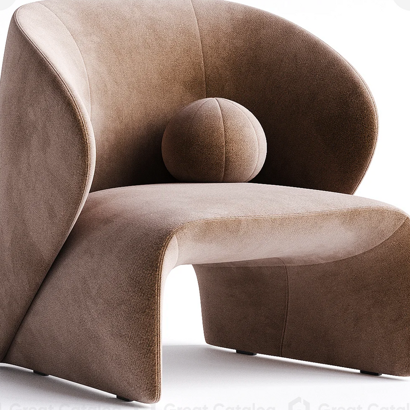Slate Curve Sofa Chair