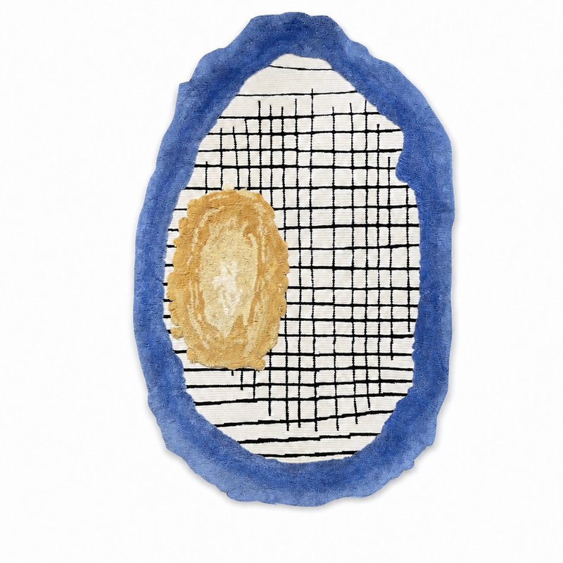 The Indigo Loom Rug — Luxury Modern Abstract Hand-Tufted Area Rug