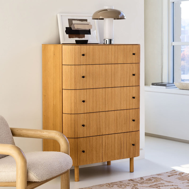 Elloison 5-Drawer Dresser - Wooden Empiro