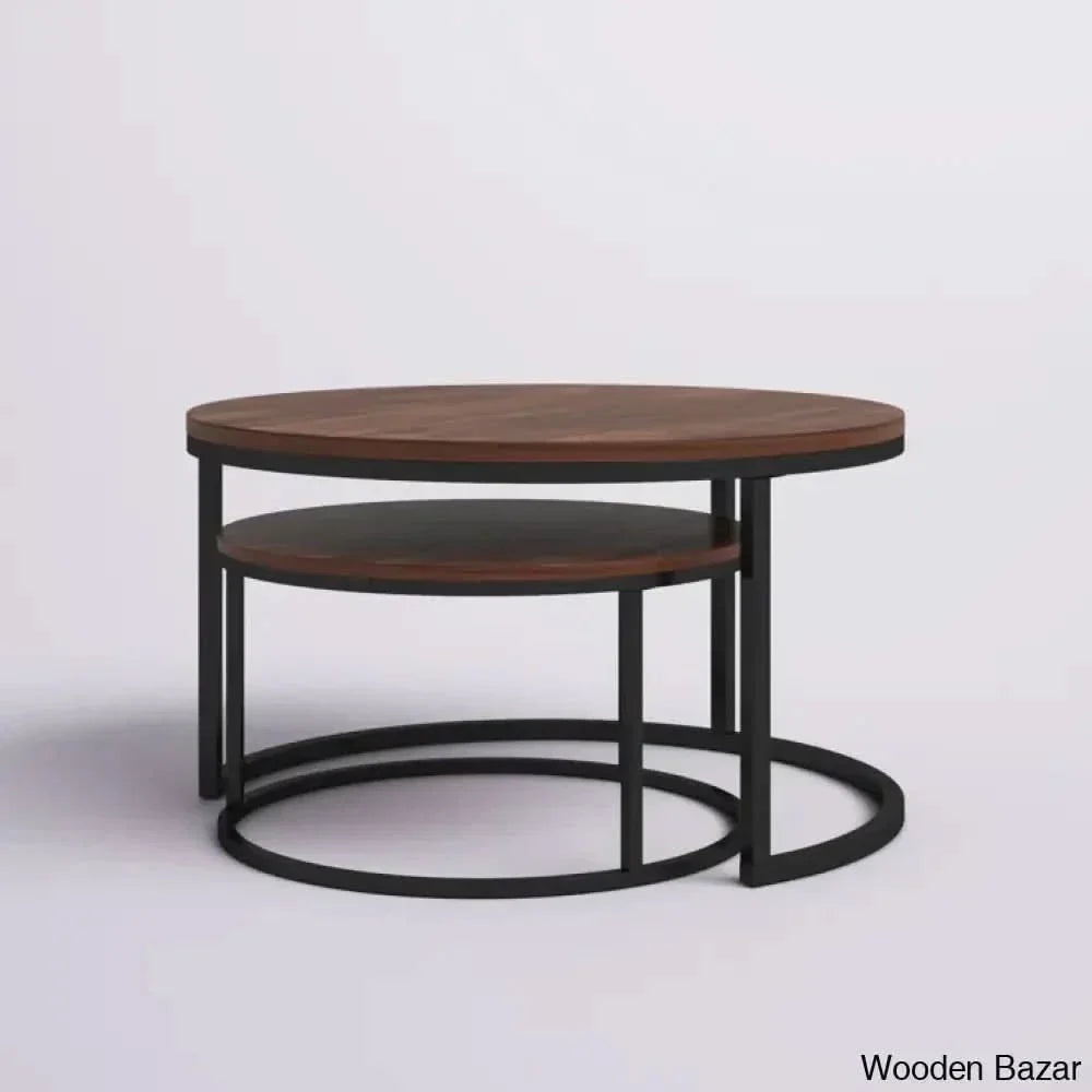 Emoryl Nesting Coffee And Center Table Retro Stripes