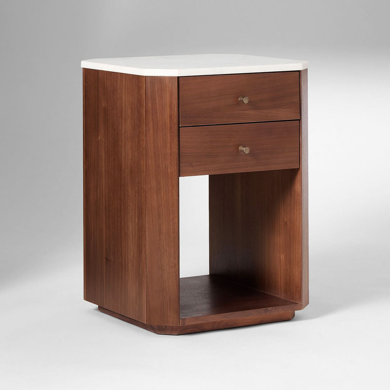 Gernix Modern Bedside Table - Wooden Empiro