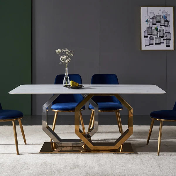 Tiram Modern Contemporary Titanium Dining Set