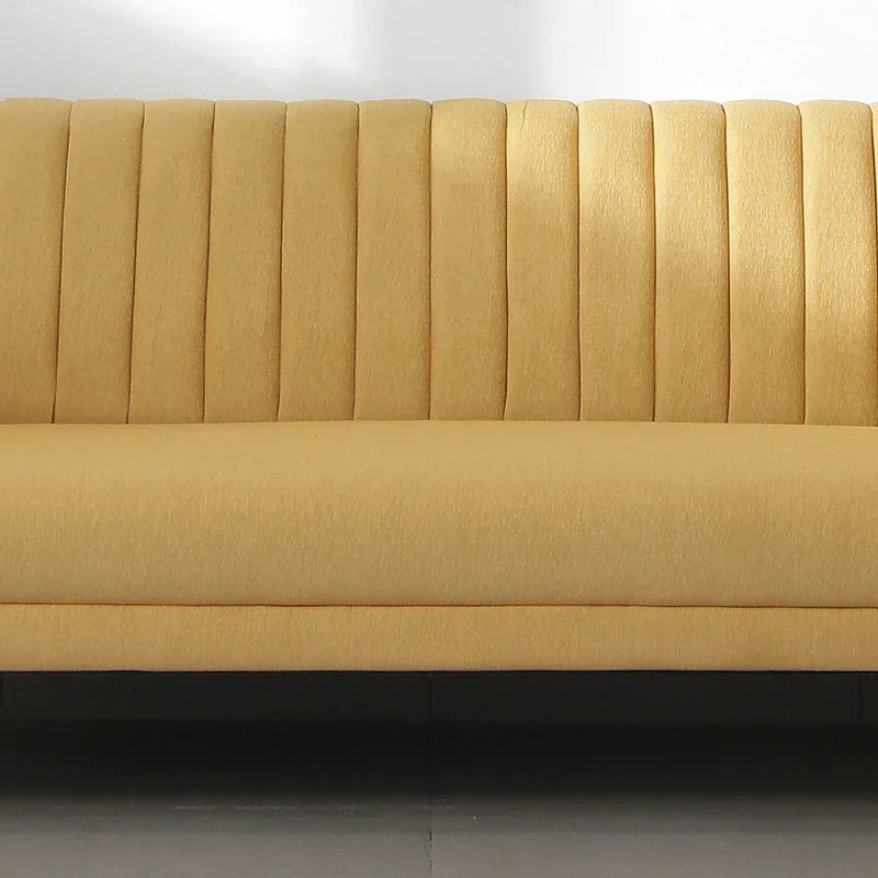 Luxurious Camel yellow fabric 3-seater Sofa The Ultimate Trendy Furniture For Stylish Living Spaces