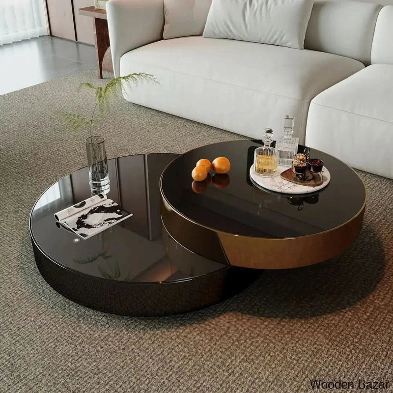 Flash Glass Top Nesting Coffee Table and center table