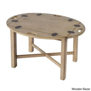 Gabbeirt Modern Coffee And Center Table - Wooden Empiro Antique Beige