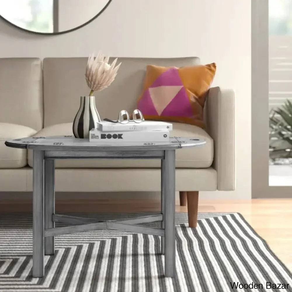 Gabbeirt Modern Coffee And Center Table - Wooden Empiro Gray