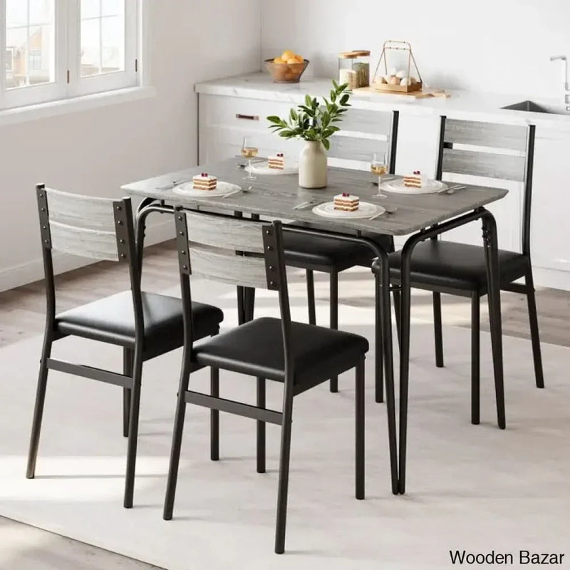 Gary Luxury 4 Seater Dining Table Set For Luxury Homes