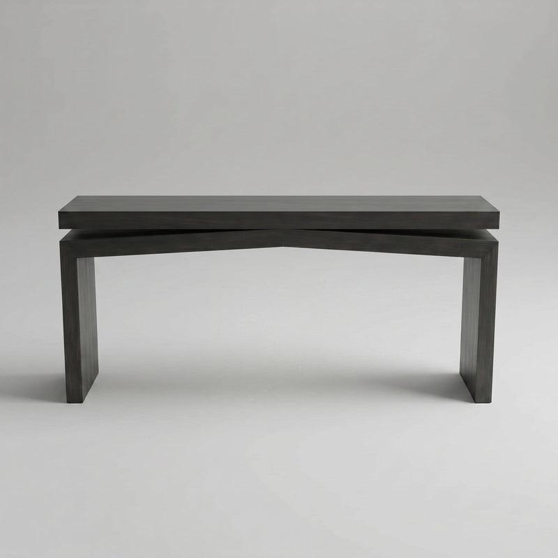 Minimal Slab Console Table