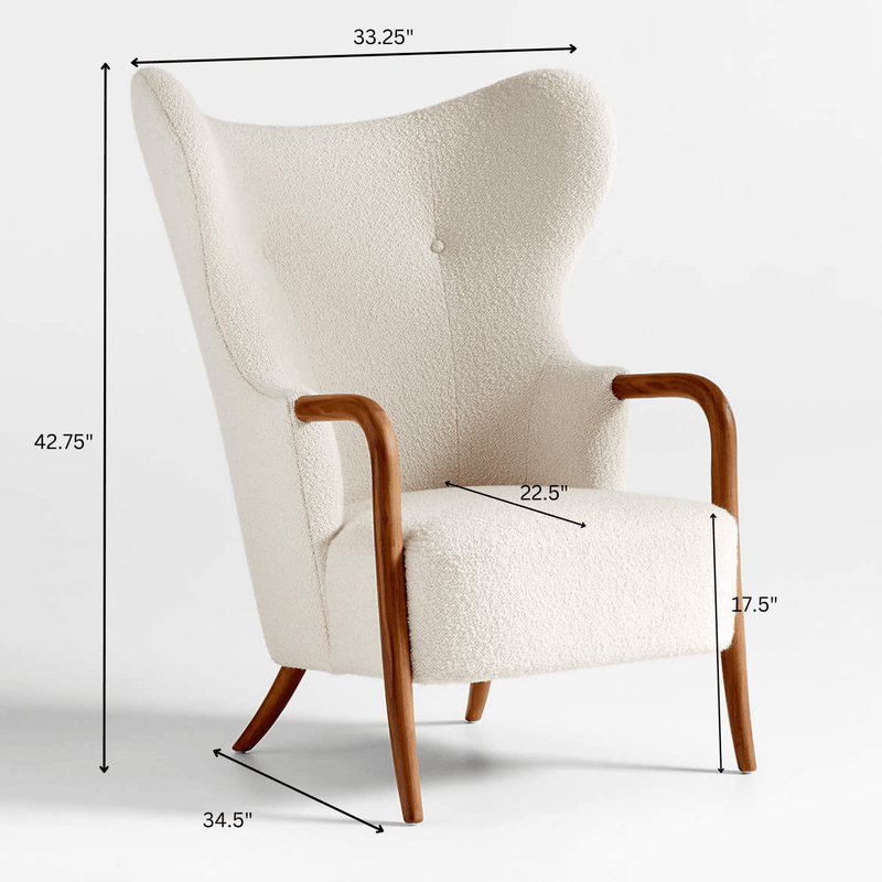 Aks Plush High-Back Armchair