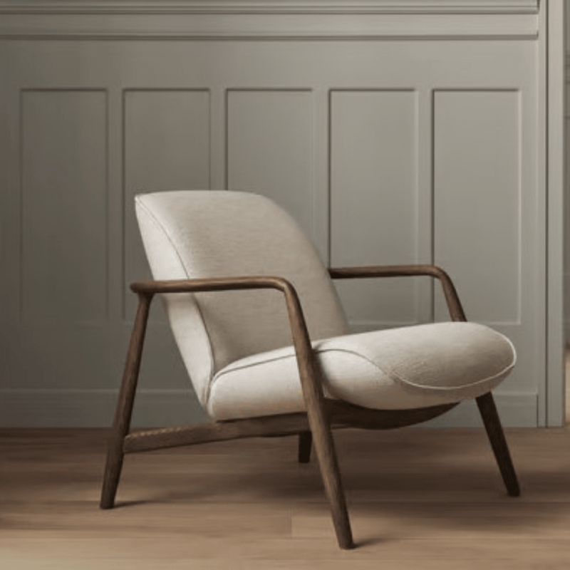 Slique Wooden Upholstered Armchair