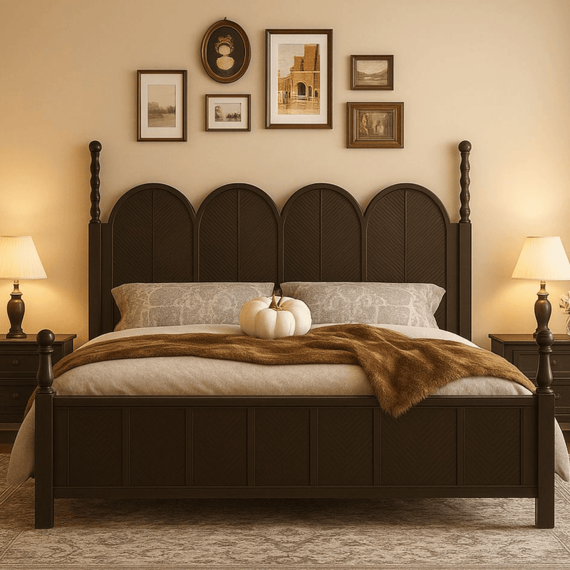 Kavya 100% Solid Wood Bed