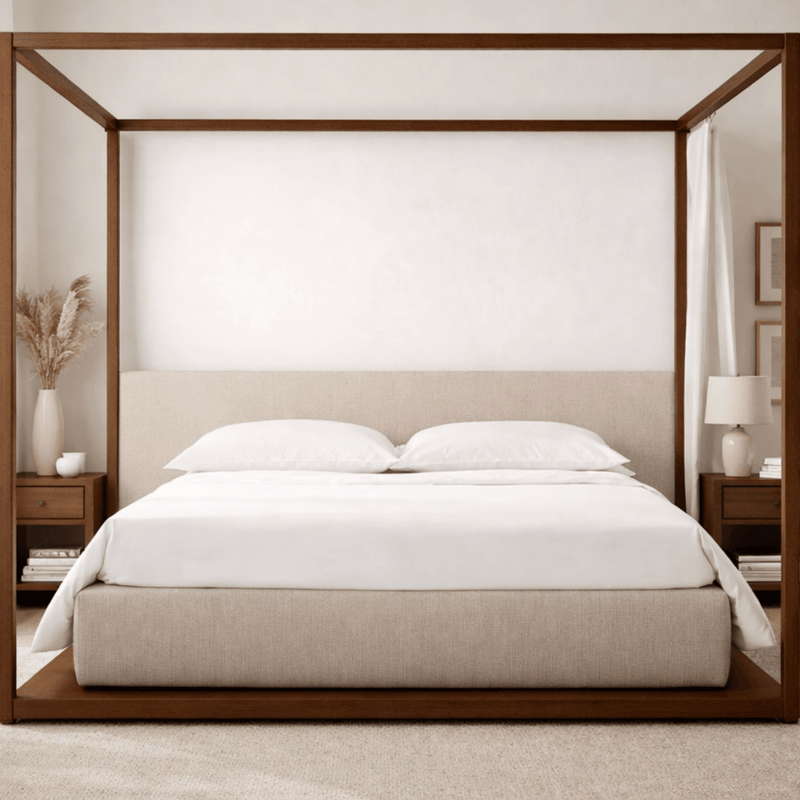 Kaza 100% Solid Wood Poster Bed
