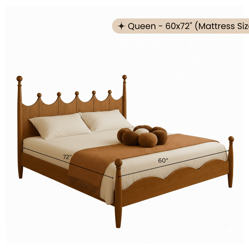 Lavanya 100% Solid Wood Bed