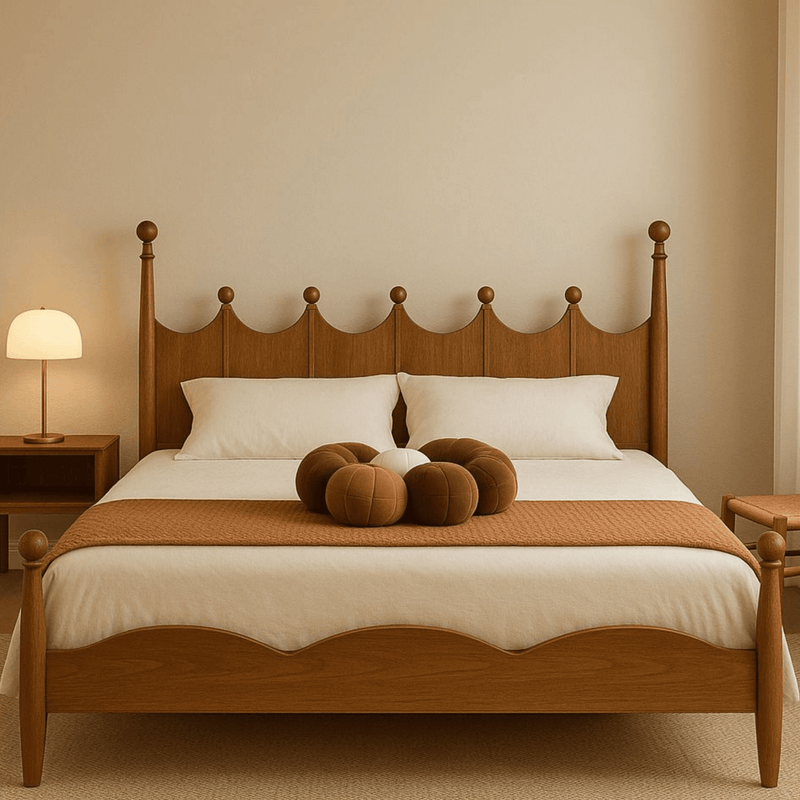 Lavanya 100% Solid Wood Bed