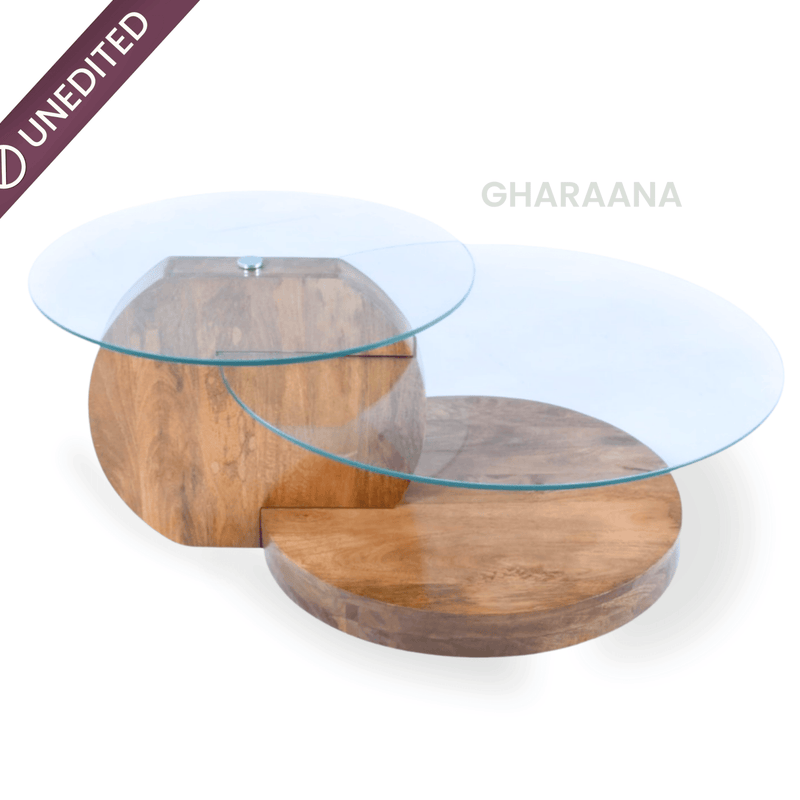 Bunch Glass Top Nesting Centre Table