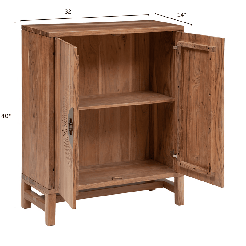 Armour Wooden Storage Cabinet