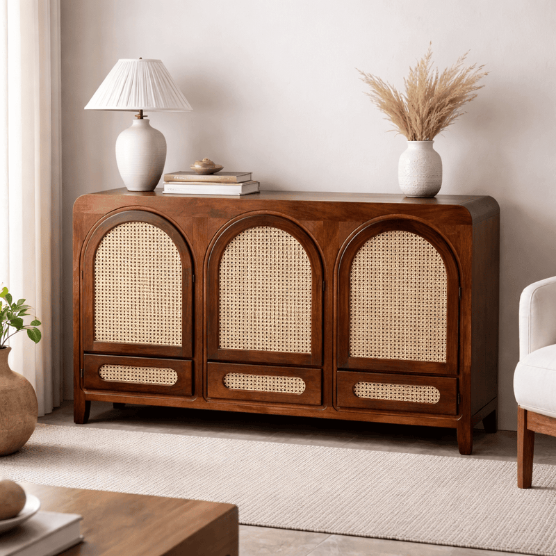 Vyut Wooden 54" Crockery Cabinet