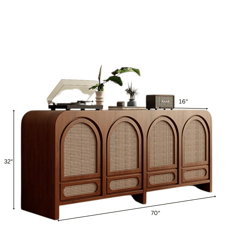 Vyut Wooden 70" Crockery Cabinet