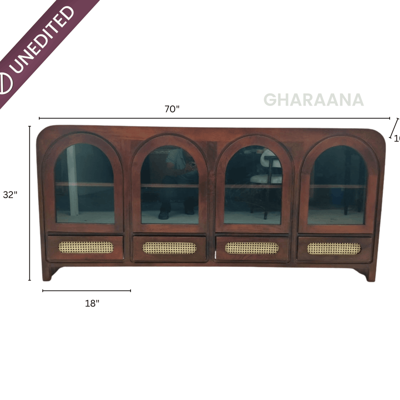 Vyut Wooden 70" Crockery Cabinet