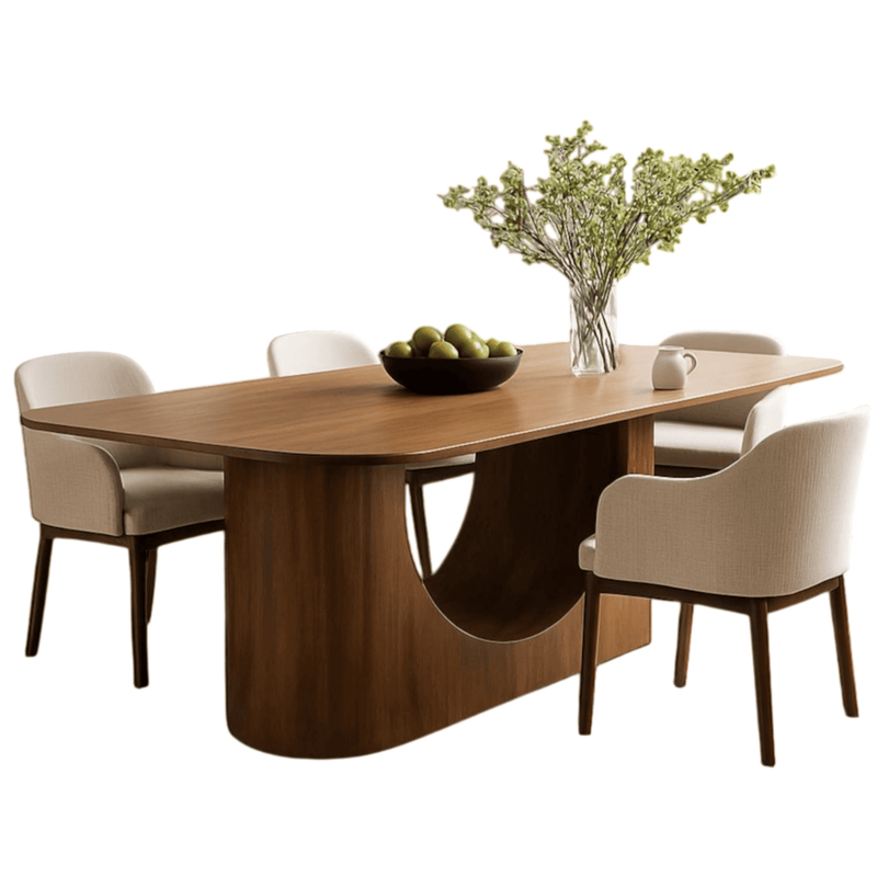 Bruno Wooden Dining Table Set