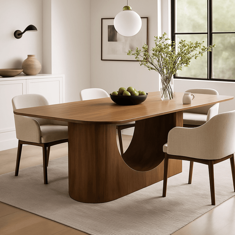Bruno Wooden Dining Table Set