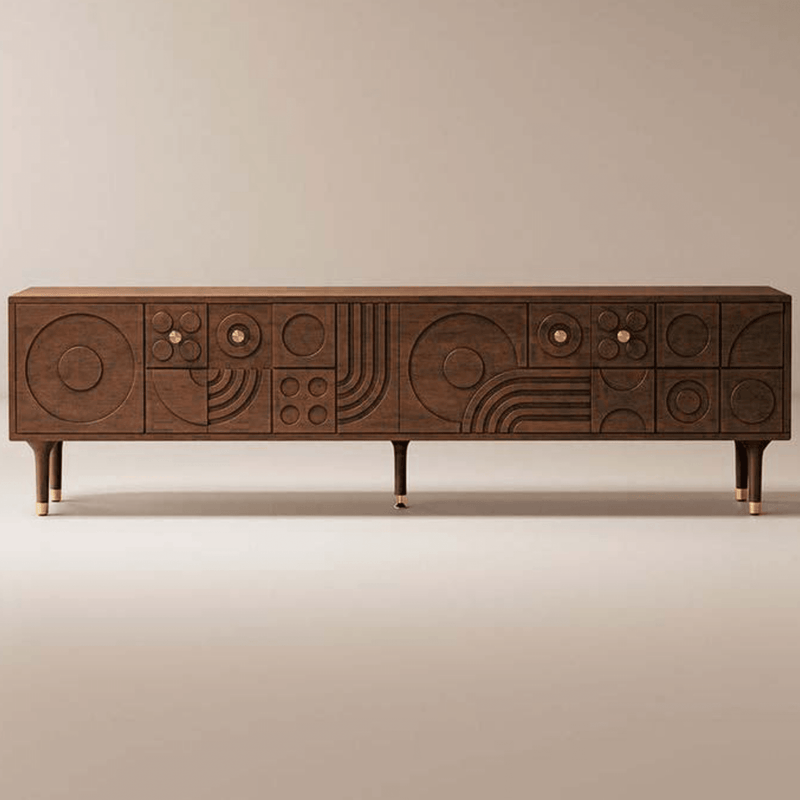 Aks Wooden 6FT TV Console