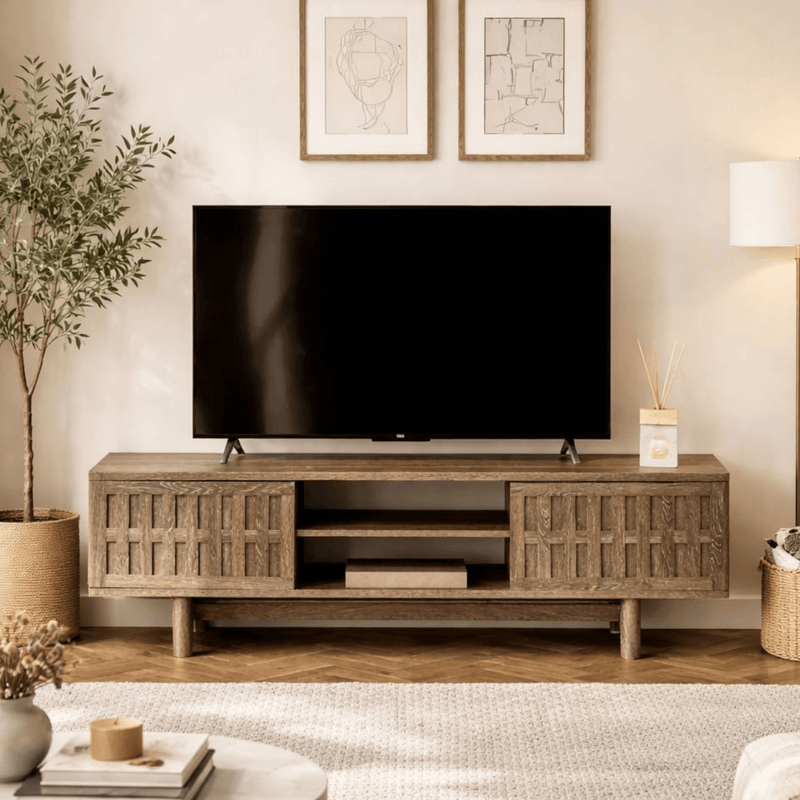 Navya Wooden 6FT TV Console